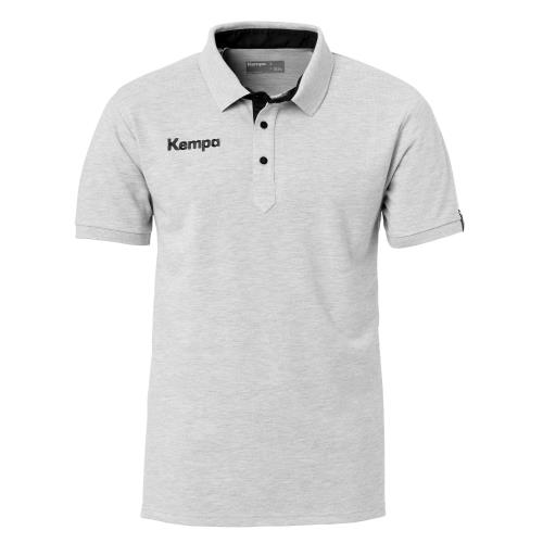 Kempa Prime gris/noir S Polo Adulte Homme