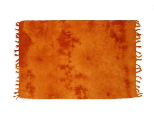 Fouta coton 140x180 cm TIE AND DYE orange