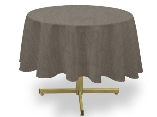 Nappe anti-tâches ronde 180 cm SNAKE taupe