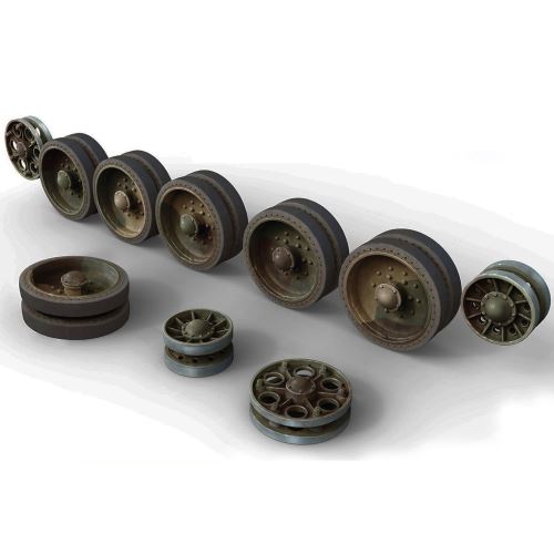 Maquette set roues : T-34 (periode 1942-43) Mini Art