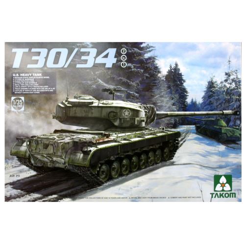 Maquette Tank : Zware Tank US T30/34 Takom