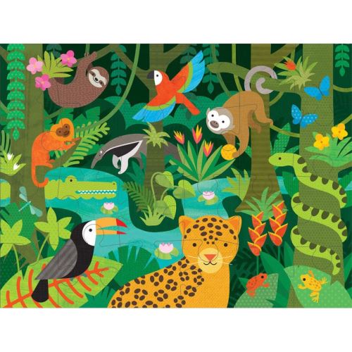 Puzzle Géant Petit Collage 24 pièces : La Forêt Tropicale Dam