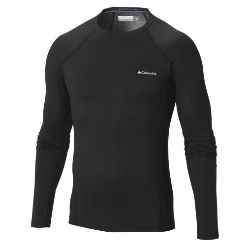 Columbia Sleeve Top Noir S Maillot long technique Adulte Homme