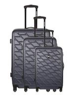 ENSEMBLE 3 VALISES 4 ROUES S/M/L GRIS EDEN