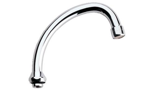 Bec tubulaire col de cygne 140mm chrome GROHE - 13071000
