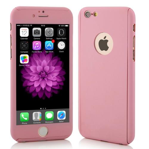 Bpfy - Iphone 6+ 6S+ Plus Etui Coque Housse 360° Rose Full Protection Anti Chocs Pour Apple