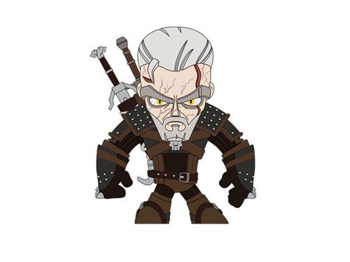 J!NX - Witcher III Wild Hunt figurine vinyle Geralt of Rivia Butcher of Blaviken 15 cm