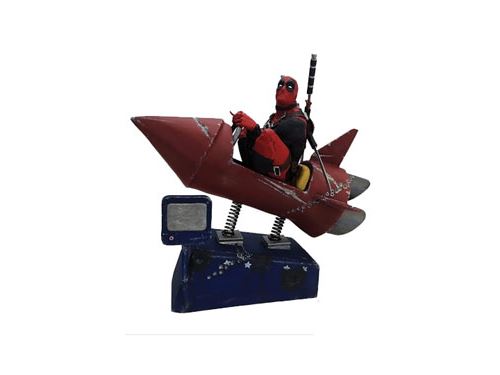 Factory Entertainment - Deadpool statuette Premium Motion Rocket Ride 25 x 22 cm