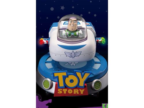 Beast Kingdom Toys - Toy Story diorama lumineux Egg Attack Buzz' Spaceship Floating 13 cm