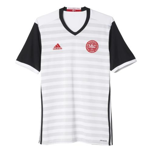 Adidas Extérieur Danemark 2016 blanc/noir S Maillot Adulte Homme