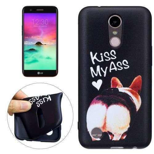 LG K10 (2017) Coque Protection TPU Kiss My Ass bisous love ALS32595