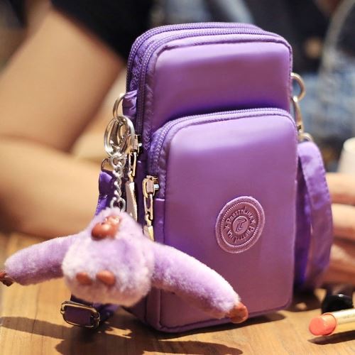 Huawei Y7 Prime Cases Violet Sacoche Universelle Bandoulière 17 x 9 x 5 cm Tissus Polystérène ALS32329