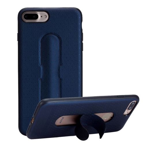 iPhone 7 Plus Coque Protection Plastique Bleu Combinaison avec Support ALS32400