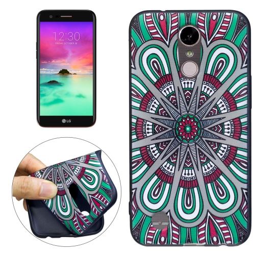 LG K10 (2017) Coque Protection TPU Fleurs aztèque tribal rosace ALS32592