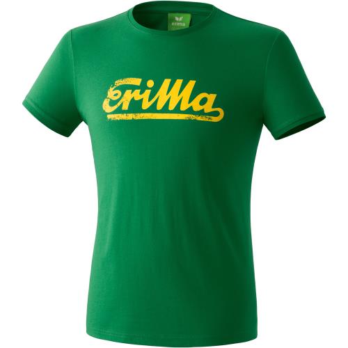 Erima Retro Basic émeraude/jaune 14 ans T-shirt Enfant Mixte