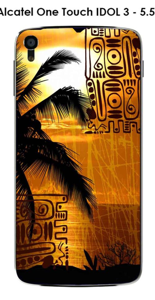 Coque Alcatel OneTouch IDOL 3 - 5.5 design palmier-tribal