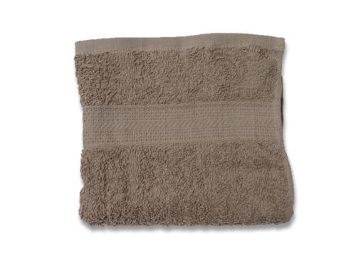 Serviette de toilette UNI taupe 450gr/m2