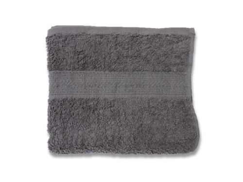 Serviette de toilette UNI gris 450gr/m2