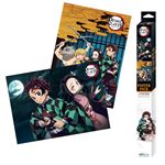 ABYstyle - DEMON SLAYER - Set 2 Chibi Posters - Groupe & Duo (52x38cm)