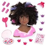 Barbie, Tête à coiffer Affro Style, 27 Accessoires de Coiffure