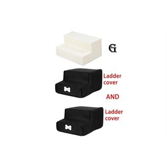 Nouveaux escaliers inférieurs antidérapants en maille pour animaux de compagnie en 2 étapes et combinaison de couverture d'échelle - 1