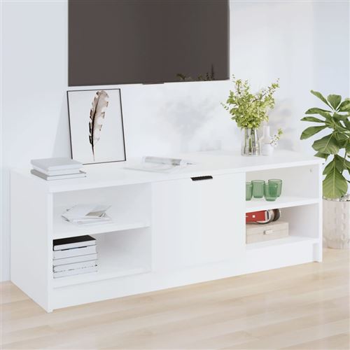 Vidaxl Blanc Meuble Tv - Bois D'ingénierie - Image 3