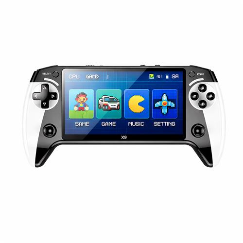 Console rétro portable MICHLO X9 – Écran 5,5" – 8 Go – Jeux intégrés – Noir