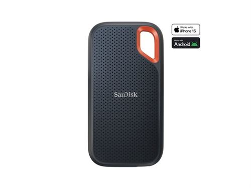 SanDisk Extreme - SSD - 8 To - externe (portable) - USB 3.2 Gen 2 (USB-C connecteur) - AES 256 bits