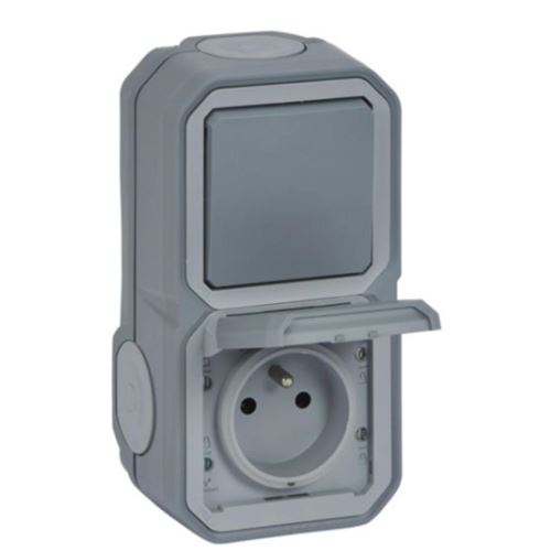 Legrand Gris Plexo Prise + Va-Et-Vient - Image 3
