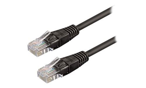 WP - Cordon de raccordement - RJ-45 (M) pour RJ-45 (M) - 50 cm - UTP - CAT 6 - noir