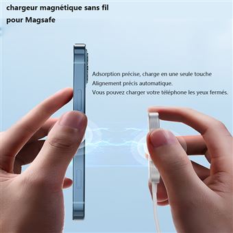 Chargeur sans fil MagSafe - pour iPhone 12 & 13 / Samsung - Or