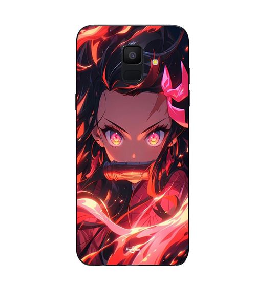 Coque Maniacase pour Samsung Galaxy A6 2018 Demon Slayer Nezuko Kamado Manga anime