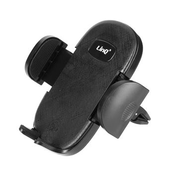 Support Voiture Smartphone Fixation Grille d'aération Rotatif à 360° LinQ Noir - 1