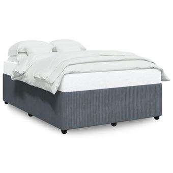 Cadre De Lit Simple 90x190 Cm Velours Noir - Sommier Rembourré Avec Pieds Stables Et Lattes Pour Matelas Confortable