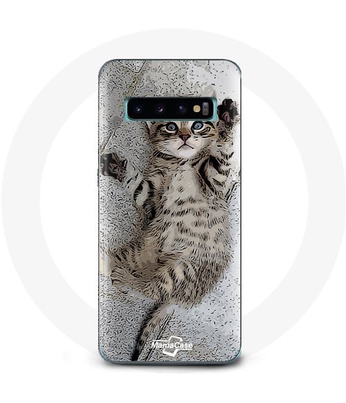 Coque pour Samsung Galaxy S10 Chaton Bengal mignon Maniacase