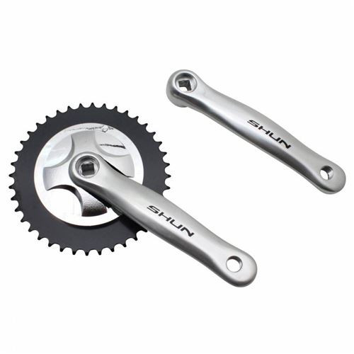 Pedalier city p2r manivelles alu 170mm plateau 38d. chaine 3.30 (1-8)
