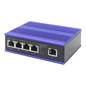 Switch POE Hikvision 4 Ports 10/100M + 1 Port Uplink 100M - Alimentation 802.3af/at - Non Géré - 4