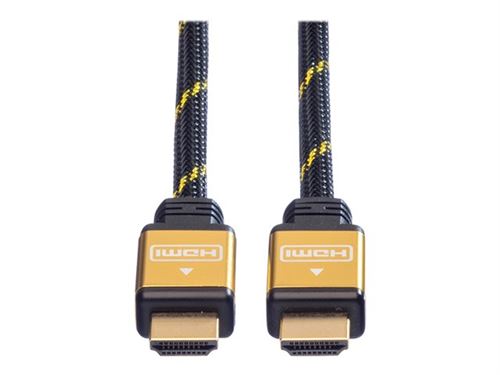 Roline Gold HDMI High Speed Cable with Ethernet - Câble HDMI avec Ethernet - HDMI mâle pour HDMI mâle - 3 m