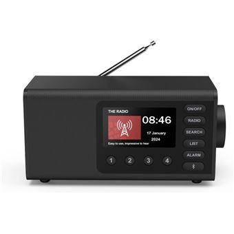 Hama DR1001BT – Radio numérique DAB/DAB+/FM avec Bluetooth – Noir - 1
