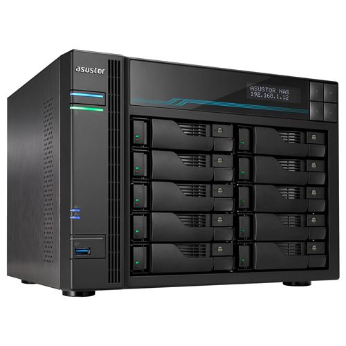 Asustor As6510t Quad Core Denverton 2.1ghz 8gb Nas Noir