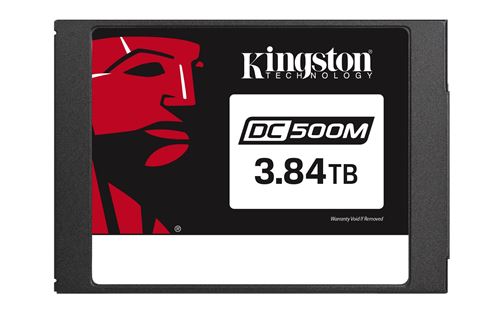 Kingston Data Center DC500M - SSD - gecodeerd - 3.84 TB - intern - 2.5 - SATA 6Gb/s - 256-bits AES - Self-Encrypting Drive (SED)