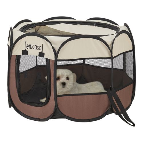 Comparer les prix de Parc pliable Telford pour animaux de compagnie 58 x 91 x 91 cm [en.casa]