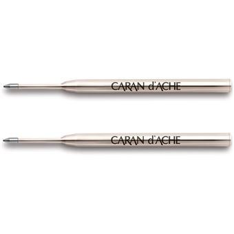 2 Recharges - Cartouche - Stylo à bille - GOLIATH - Caran d'Ache - Bleu - Pointe M - 1