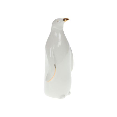 Non Communiqué Blanc Statue : Pingouin Poésie En Céramique 18 Cm - Amadeus - Céramique