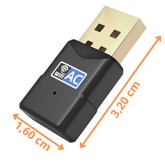 Clé WIFI Dongle USB 600 Mpbs pour PC,Ordinateur Compatible avec