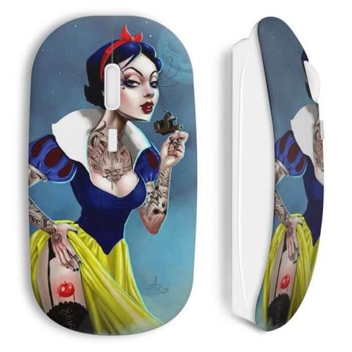 Souris Sans Fil Blanche Neige Tattoo Dark Maniacase