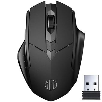 Souris PC sans Fil - KINGCENTON - 2.4G Optique - 6 Boutons - Batterie 500mAh - Noir - 1