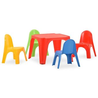 vidaXL Kindertafel en stoelenset PP316178 - 1