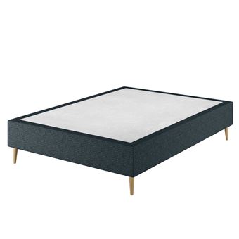 Le Roi Du Matelas - Sommier Tapissier Cronos Bleu - 140x190 Cm - Cadre ...