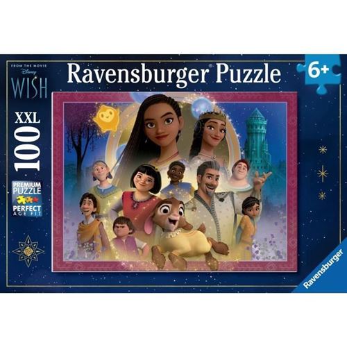 Ravensburger-Puzzle 100 Pieces Xxl - Le Royaume Des Souhaits / Disney Wish-4005555010487-A Partir De 6 Ans